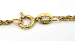 Nice 24-Inch Rope Chain in 14KT Yellow Gold