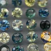 Party color! Unheated! 3.96ct 20pc Sapphire set