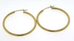 Nice Yellow Gold Hoop Earrings