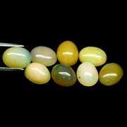 Unheated! 9.86ct multi-color Ethiopian opal set