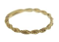 Simple Yellow Gold Twisted Rope Band