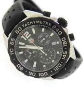 Tag Heuer Formula Chronograph Black Rubber Band Watch