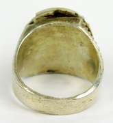 Heavy Sterling Ring with Watch Movement, 10.75