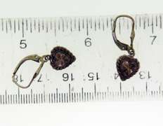 Sterling Silver Heart Drop Earrings