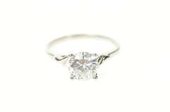 14K White Gold Classic Round Solitaire Travel Engagement Ring