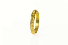 10K Yellow Gold Victorian Ornate Scroll Work Baby Child's Ring