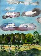 Original Nikolay Basov Watercolor On Paper