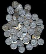 Nice lot of 100 assorted Old Winged-Head Mercury Dimes