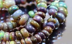 Fantastic! 92ct Ethiopian Black Opal set!