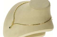 14K Yellow Gold 1.09 Ctw Marquise Sapphire Diamond Wrap Necklace