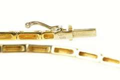 14K Yellow Gold 1.09 Ctw Marquise Sapphire Diamond Wrap Necklace