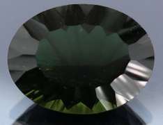 Unique 14.30ct greenish black created Amethyst