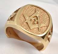 Bold 14k Masonic Ring