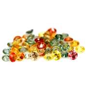 Glittering and bright 6.83ct fancy color Sapphire set