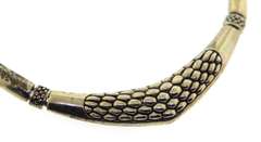 Vintage Sterling Silver Textured Collar Necklace