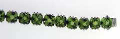 Sterling Silver Peridot Tennis Bracelet