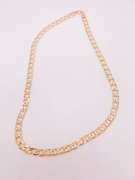 18kt Gold Plated Pave Cuban Link Chain Necklace