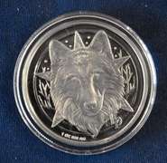 Lisa Parker 1 OZ Silver Round Colorized Snow Kisses