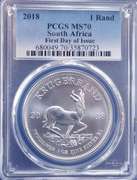 2018 PCGS MS 70 South Africa Krugerrand FDI