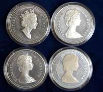 Lot OF 4 Proof Silver Canada Dollars in OGP