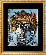 Pablo Picasso, Head Of A Man With A Straw Hat