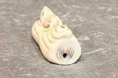Ivory Netsuke: Frog on a Log
