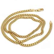 18kt Gold Plated Miami Cuban Chain Necklace- 24 inches