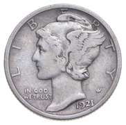 1921 Mercury Silver Dime