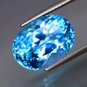 True Swiss blue 10.60ct exhibition grade Topaz