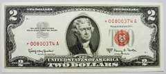 Gem Crisp 1963A $2 Red Seal Star Replacement Note !