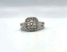 14KT White Gold Near Colorless Diamond Engagement Ring