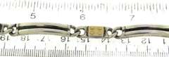 Italian Sterling Silver and Gold Accnet Bracelet