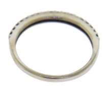 Elegant 14kt White Gold Black Diamond Shared Prong Band