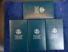 Lot OF 4 Eisenhower Proof Silver Dollars in OGP