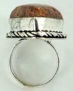 Silver and Natural Stone Rings