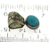 Lot of 4 Sterling Silver Turquoise Pendants