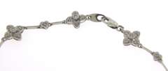 Fancy White Gold Diamond Station Bracelet