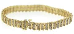 Favorite Yellow Gold Diamond S Link Bracelet