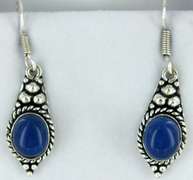 Silver and Natural Stone Earrings