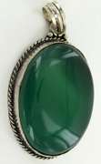 Silver and Natural Stone Pendants