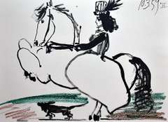 Vintage Pablo Picasso Lithograph Circa 1961
