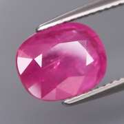 Heated only! 3.44ct 8x10mm real pink Ruby!
