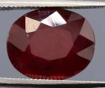 Fantastic 4.27ct oval cut rich blood red Ruby