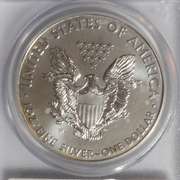 2011 W PCGS MS 70 Mercanti Signed First Strike Silver Eagle