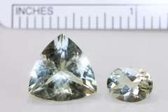 Natural Prasiolite - Lot of 2