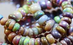 Fantastic! 92ct Ethiopian Black Opal set!