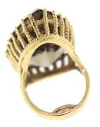 Dynamic Yellow Gold Smokey Quartz Cocktail Ring