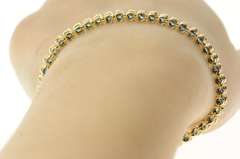 14K Yellow Gold Natural Sapphire Classic Tennis Bracelet
