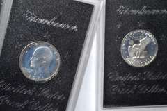 4 1971 S & 1974 S  Proof Ike Silver Dollars