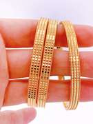 18kt Gold Plated Bangle Bracelet Set